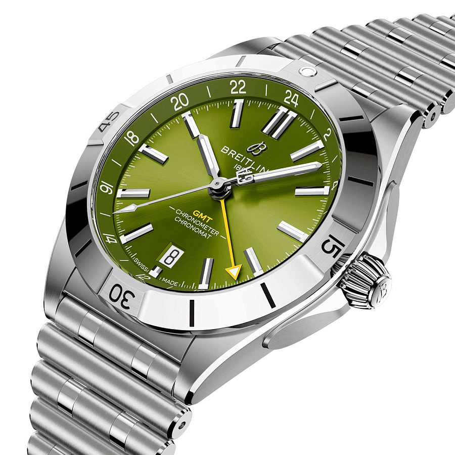 Часы Breitling Chronomat Automatic GMT 40 A32398A11L1A1 — механические, сталь металл
