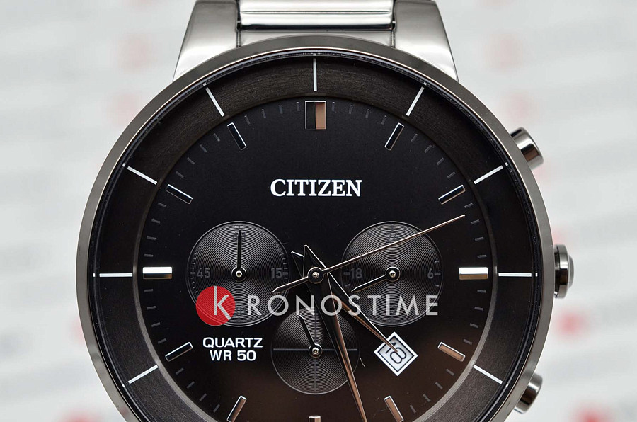Часы Citizen Chronograph AN8227-53H — металл сталь, Япония