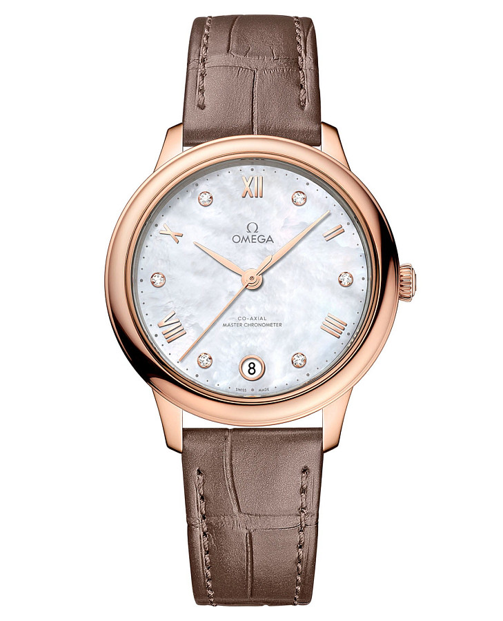 Часы Omega De Ville Prestige 434.53.34.20.55.001 — женские, перламутровый