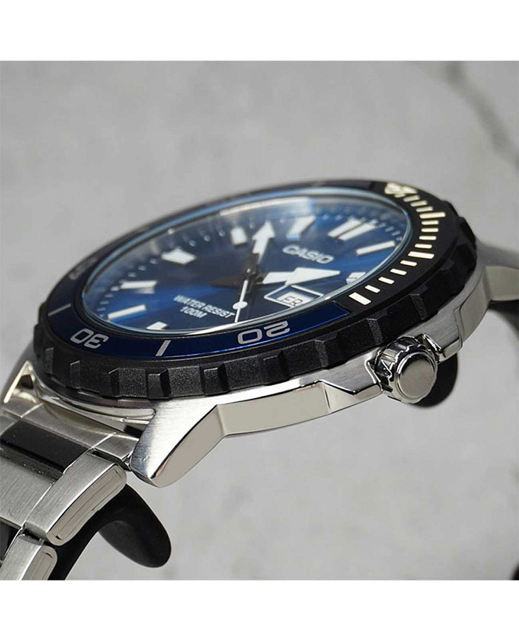 Часы Casio Collection MTD-125D-2A1VDF (MTD-125D-2A1) — кварцевые, сталь пластик алюминий