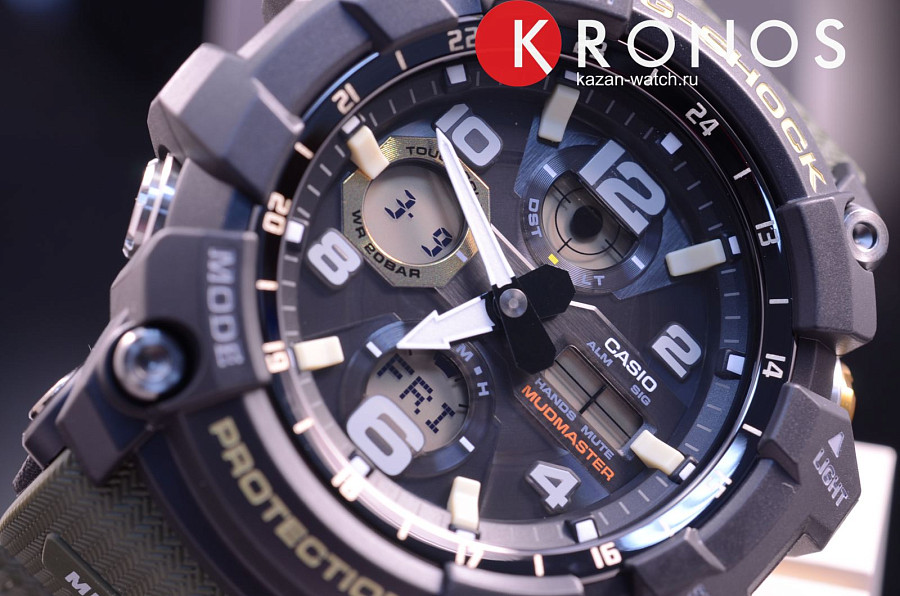 Часы Casio G-Shock GWG-100-1A3 — электронные, пластик