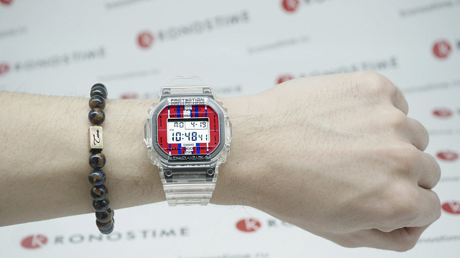 Часы Casio G-Shock DWE-5600KS-7 — пластик, мужские, Япония
