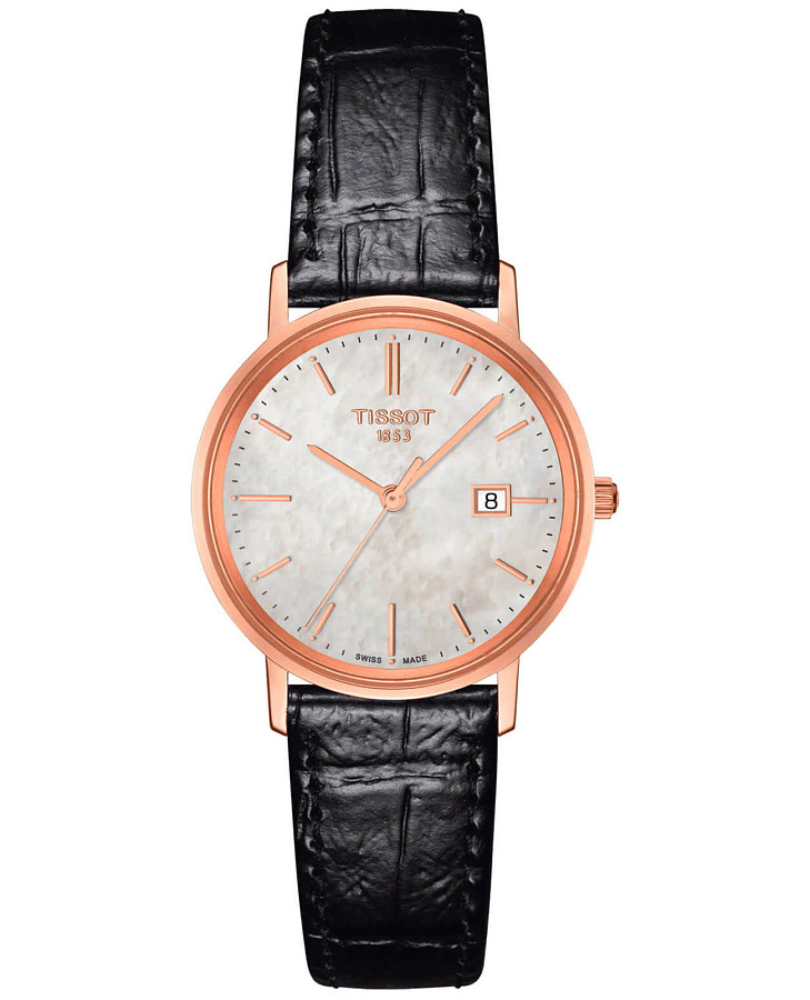 Часы Tissot Goldrun Lady 18K Gold T922.210.76.111.00 — женские, перламутровый