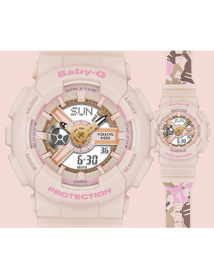 Часы Casio Baby-G BA-110PKC-4A — кварцевые, пластик