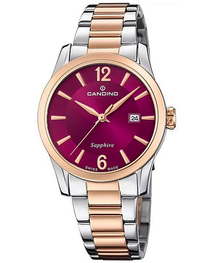 Часы Candino Elegance C4739/3 — женские, бордовый
