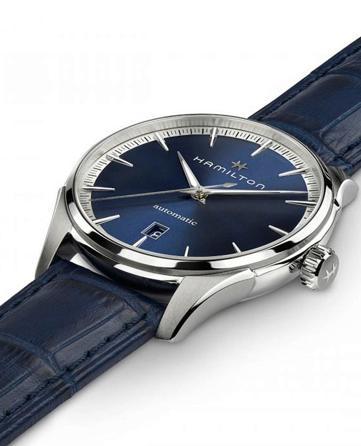 Часы Hamilton Jazzmaster Auto H32475640 — мужские, кожаный