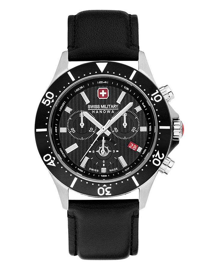 Часы Swiss Military Hanowa Flagship X Chrono SMWGC2100705 — мужские, черный