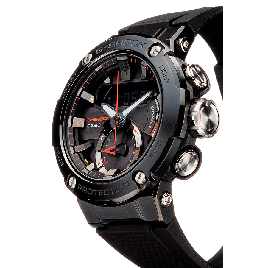 Часы Casio G-Shock GST-B200B-1A — мужские, пластик