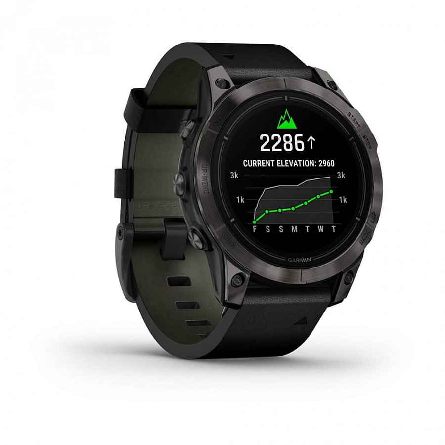 Часы Garmin Epix Pro (Gen 2) Sapphire Edition 010-02803-30 — мужские, кожаный