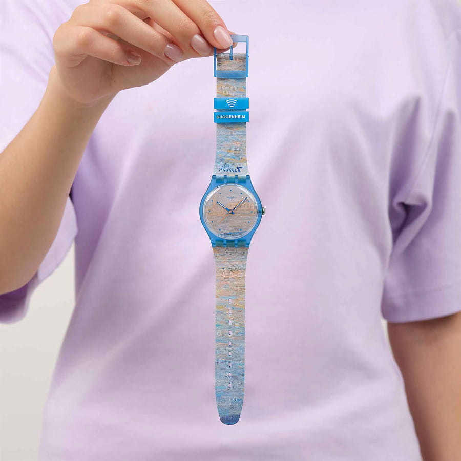 Часы Swatch x Guggenheim Monet's Palazzo Ducale Pay! SO29Z153-6000 — цветной, пластик