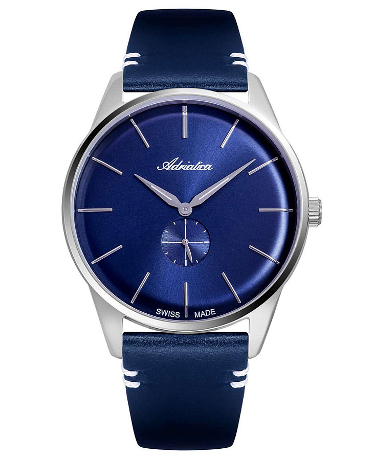 Часы Adriatica Twin A8264.5215Q — мужские, синий