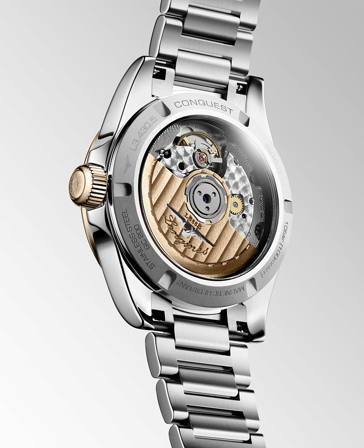 Часы Longines Conquest L3.430.5.02.6 — механические, сталь металл