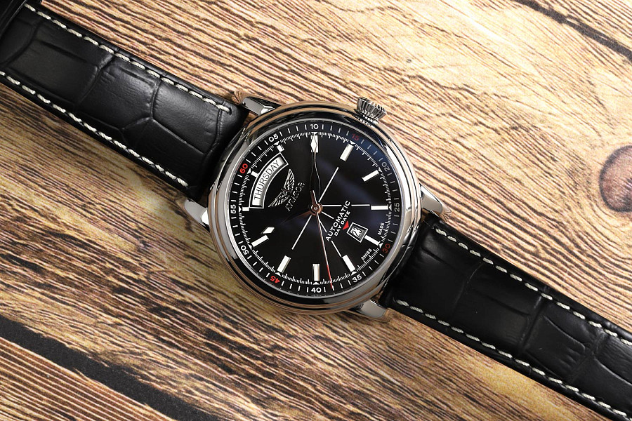 Часы Aviator Douglas Day-Date V.3.20.0.142.4 — металл сталь, Швейцария