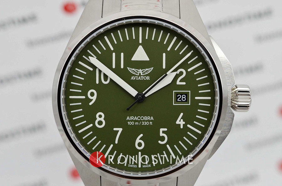 Часы Aviator Airacobra V.1.38.0.319.5 — мужские, нержавеющая сталь