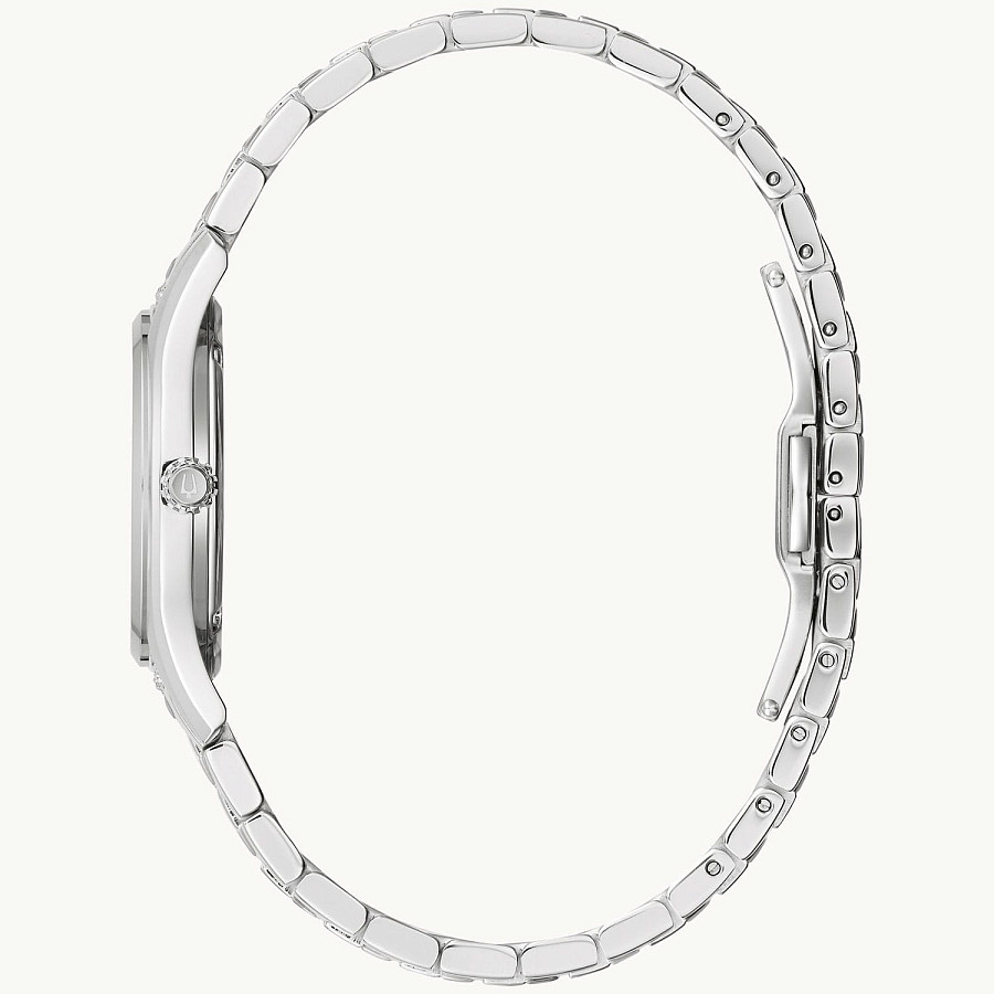 Часы Bulova Diamonds 96R216 — кварцевые, сталь металл