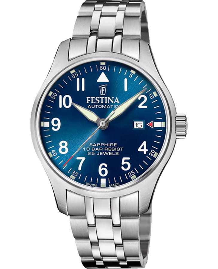 Часы Festina Swiss Made F20151/C — мужские, синий