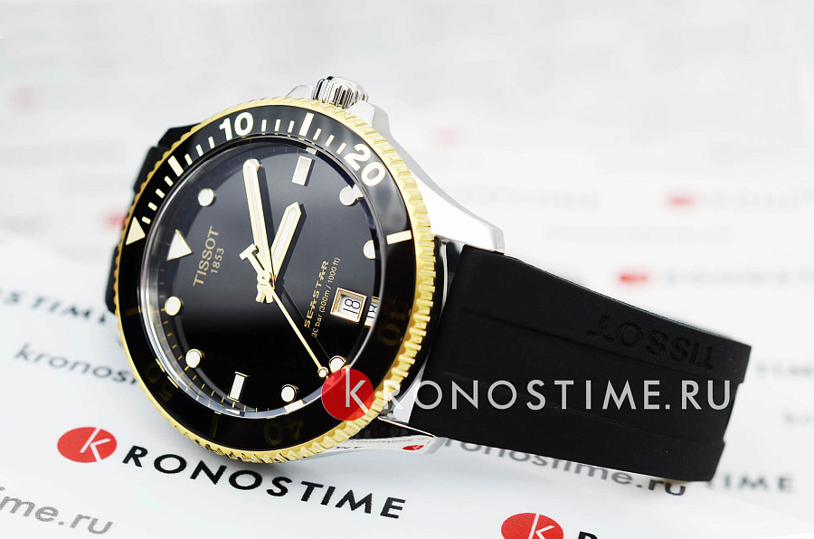 Часы Tissot Seastar 1000 T120.410.27.051.00 — металл сталь, каучук