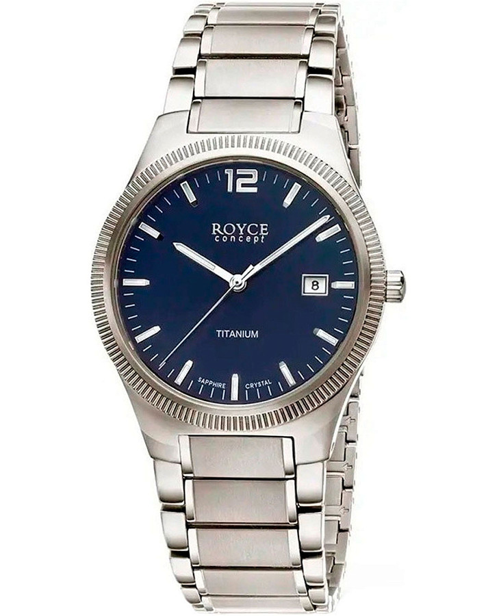 Часы Boccia Titanium Circle-Oval Royce 3666-02 — мужские, синий