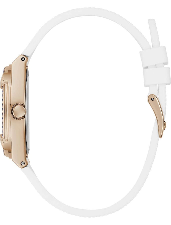 Часы Guess Sport White Rose Gold Tone Analog GW1036L4 — силикон, женские