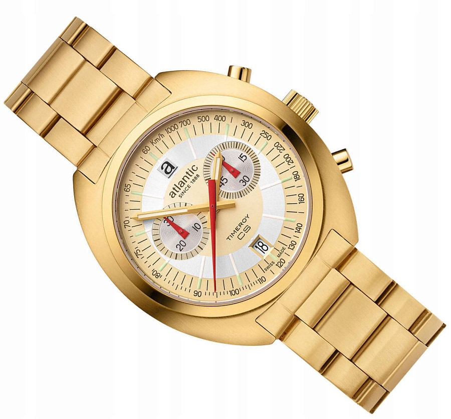 Часы Atlantic Timeroy 70467.45.35 — кварцевые, сталь металл