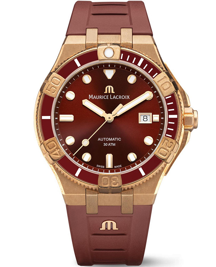 Часы Maurice Lacroix Aikon Venturer Asia Special Edition AI6058-BRZ6B-530-6 — мужские, коричневый