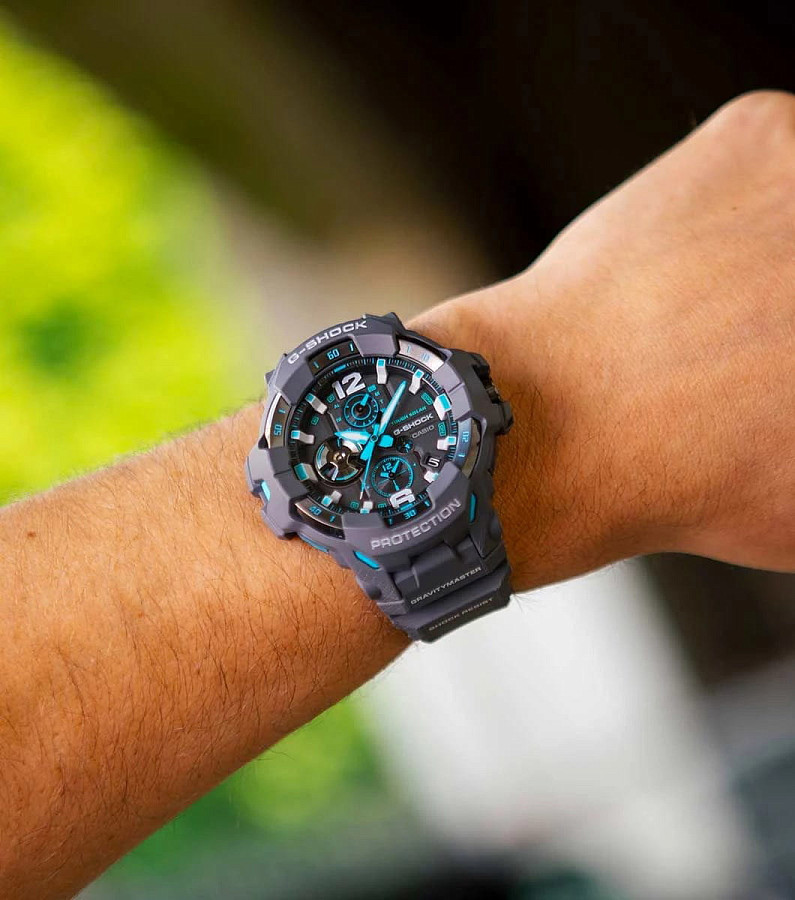 Часы Casio G-Shock GR-B300-8A2DR (GR-B300-8A2) — электронные, сталь пластик карбон