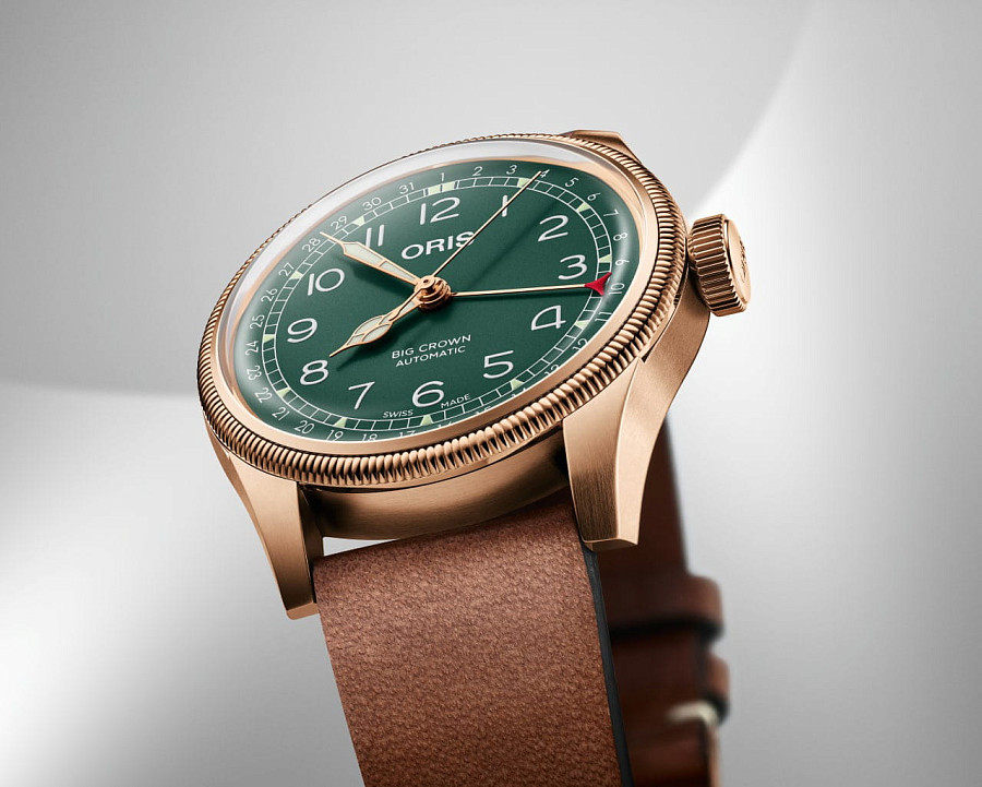 Часы Oris Big Crown Pointer Date 80Th Anniversary Edition 01 754 7741 3167-07 5 20 58BR — бронза, Швейцария