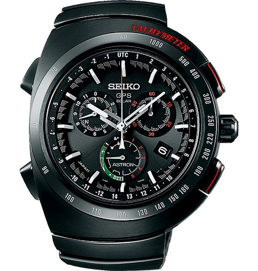 Часы Seiko Astron GPS Solar SSE121J1 — мужские, черный