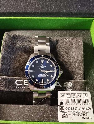 Фото покупателя: Швейцарские механические наручные часы Certina DS Action Diver Powermatic C032.807.11.041.00 с хронографом