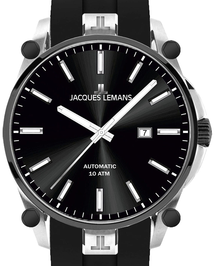 Часы Jacques Lemans Derby 1-2203G — механические, металл сталь
