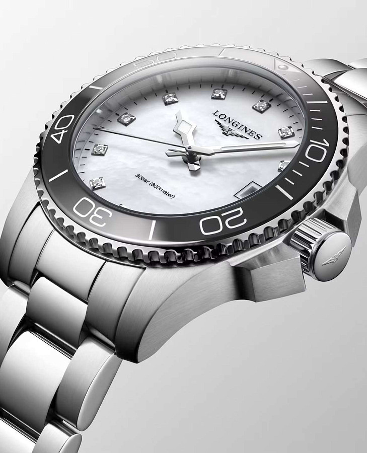 Часы Longines HydroConquest L3.370.4.87.6 — керамика сталь металл, нержавеющая сталь