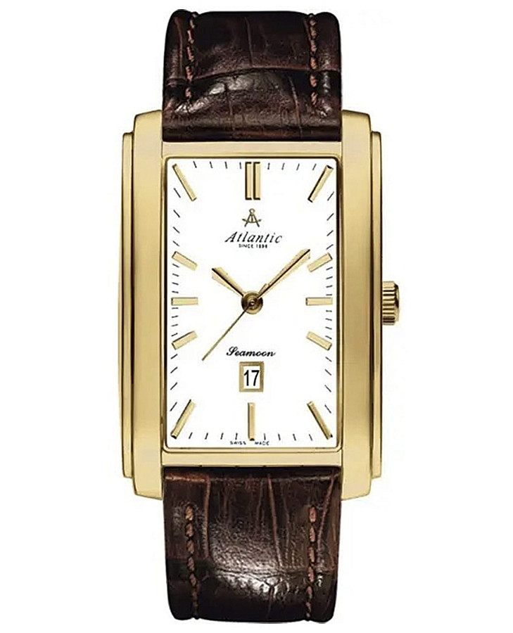 Часы Atlantic Seamoon 67340.45.11 — мужские, коричневый