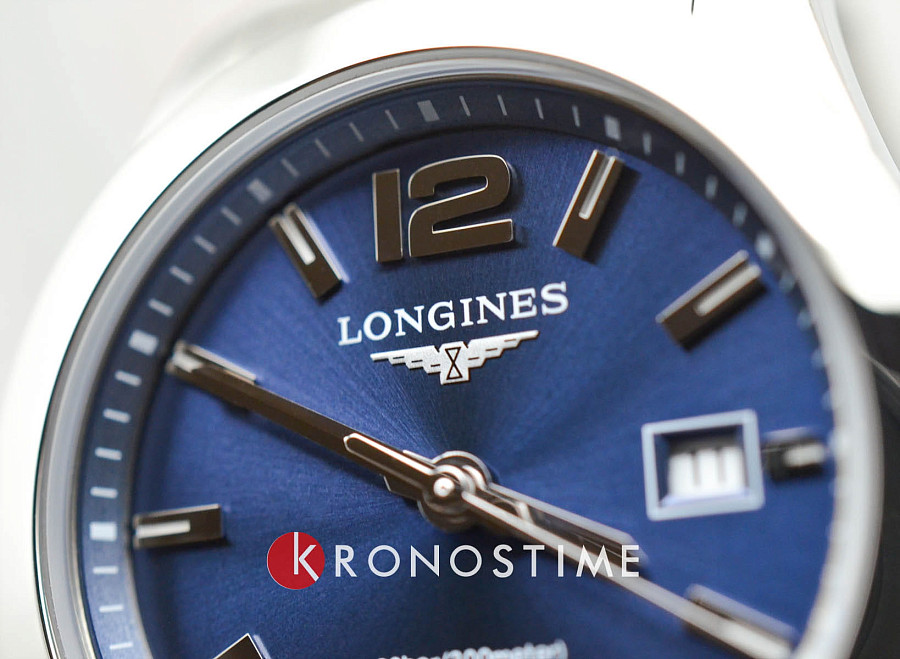 Часы Longines Conquest L3.376.4.96.6 — нержавеющая сталь, женские