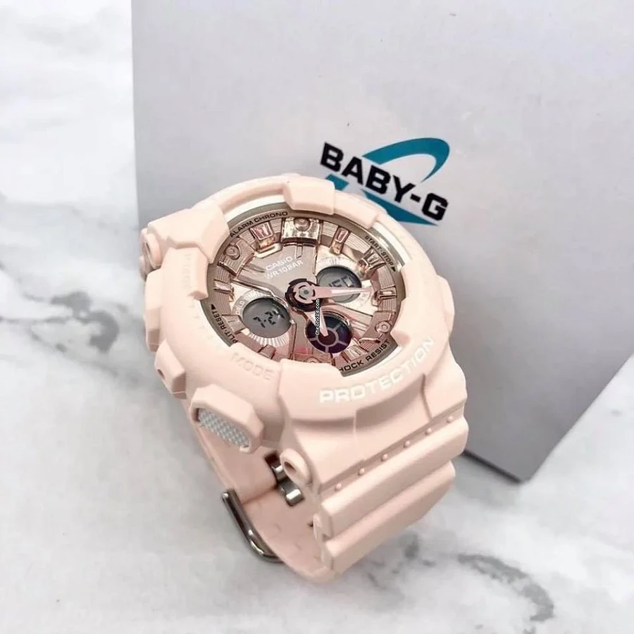 Часы Casio Baby-G BA-130-4A — розовый, кварцевые