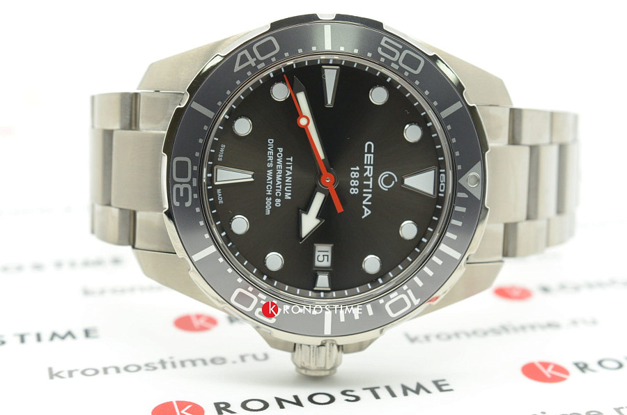 Часы Certina DS Action Diver Powermatic 80 C032.407.44.081.00 — титановый, мужские