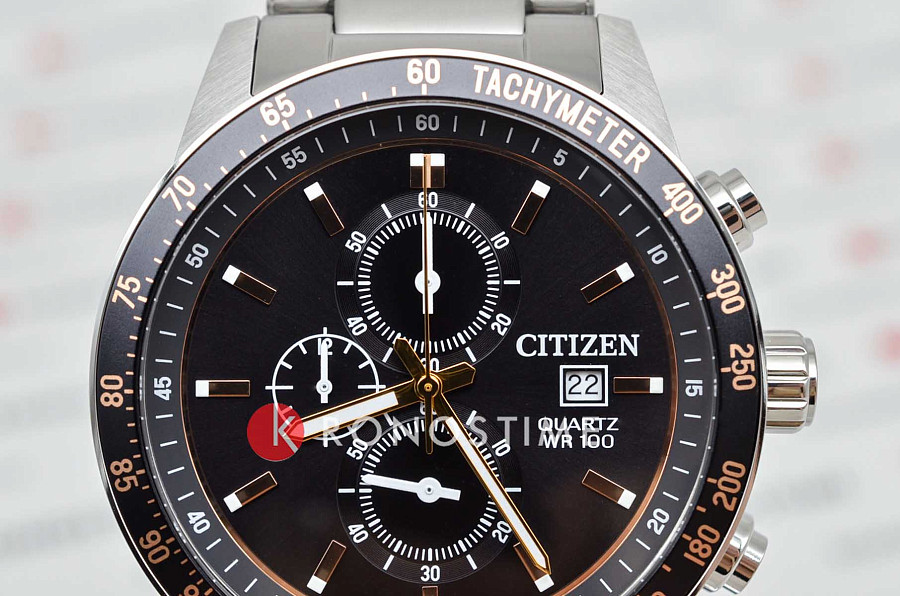 Часы Citizen Chronograph AN3681-57E — сталь металл, Япония