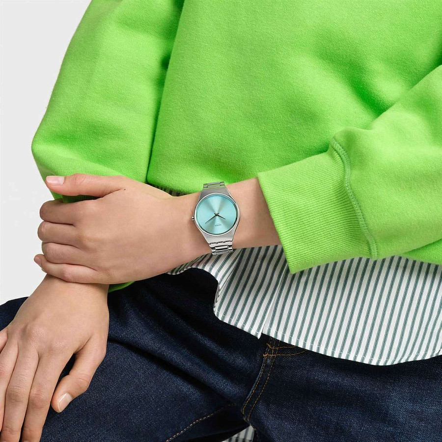 Часы Swatch Skin Irony SYXS155G — нержавеющая сталь, женские