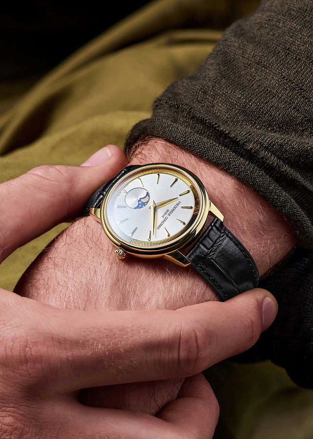 Часы Frederique Constant Classics Moneta Moonphase FC-206S3S5 — мужские, черный