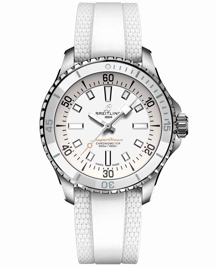 Часы Breitling Superocean Automatic 36 A17377211A1S1 — мужские, белый
