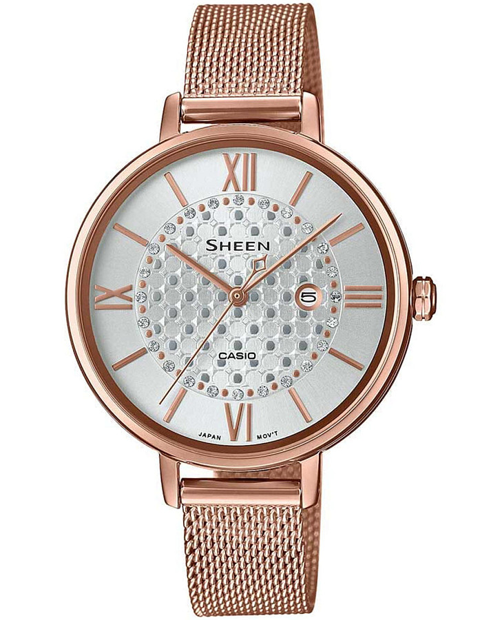 Часы Casio Sheen SHE-4059PGM-7AUDF — женские, золотистый