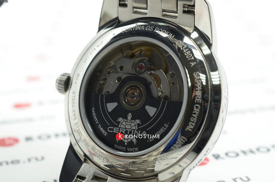Часы Certina DS Podium Powermatic 80 C034.807.11.013.00 — мужские, нержавеющая сталь