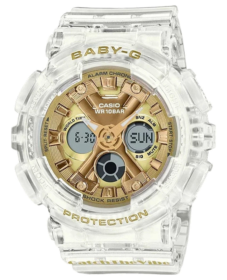 Часы Casio Baby-G BA-130CVG-7A — женские, золотой