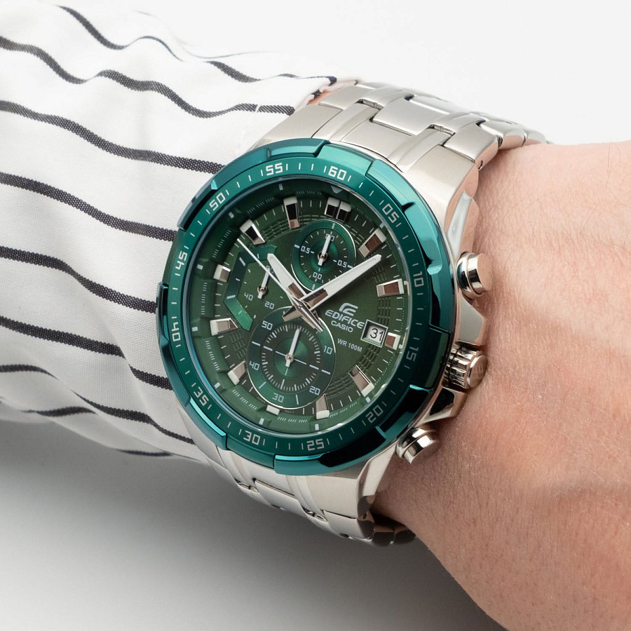 Часы Casio Edifice EFR-539DE-3A — мужские, нержавеющая сталь