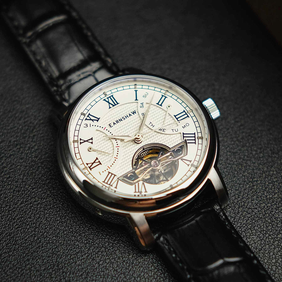 Часы Earnshaw Longcase ES-8169-04 — сталь металл, Англия