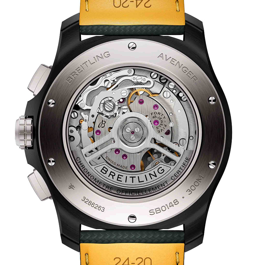 Часы Breitling Super Avenger B01 Chronograph 46 mm SB0148101B1X1 — кожаный, мужские