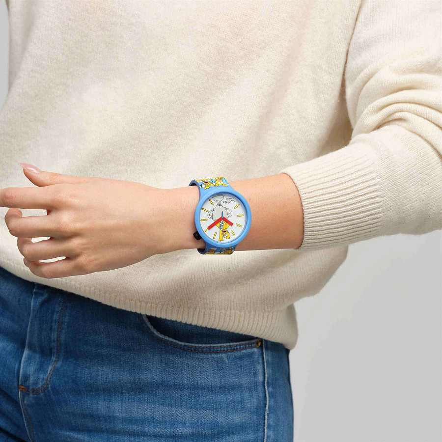 Часы Swatch Big Bold Biosourced Standard SB05Z100 — Швейцария, кварцевые
