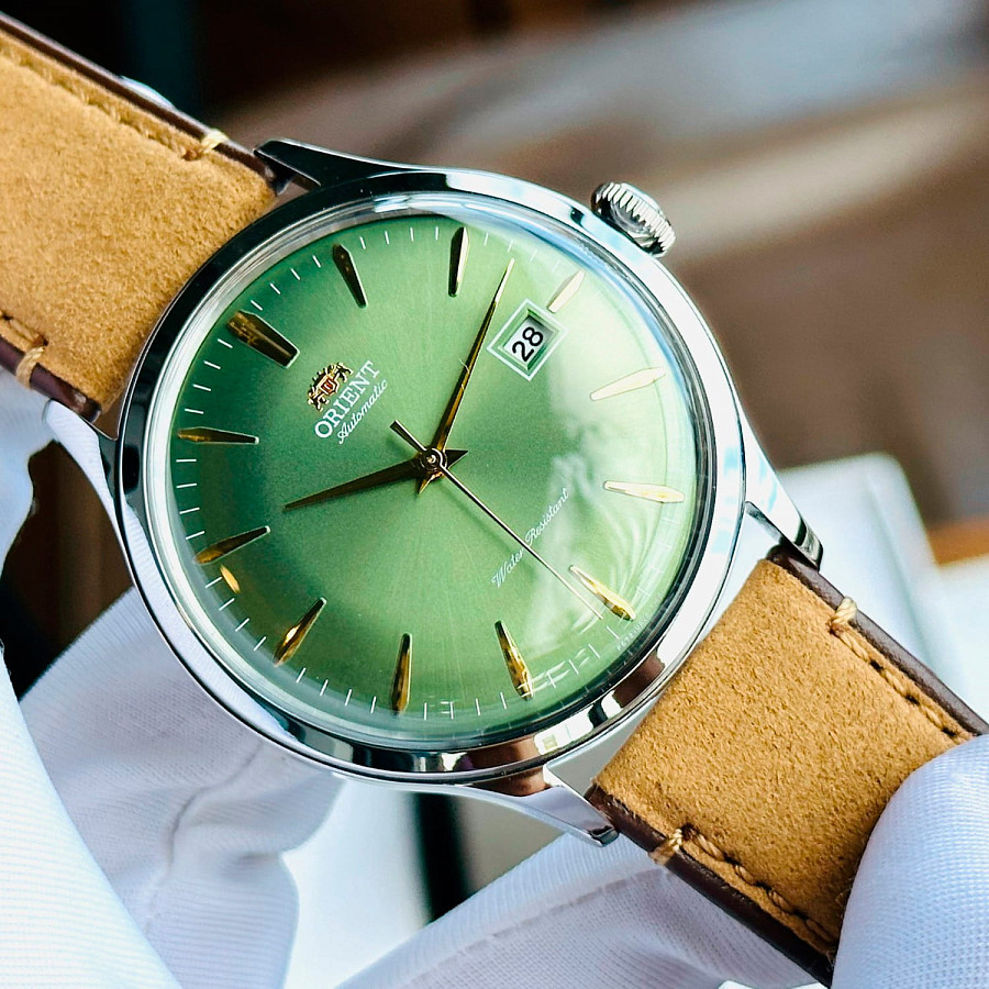 Часы Orient Classic Automatic RA-AC0P01E (RN-AC0P01E) — зеленый, металл сталь