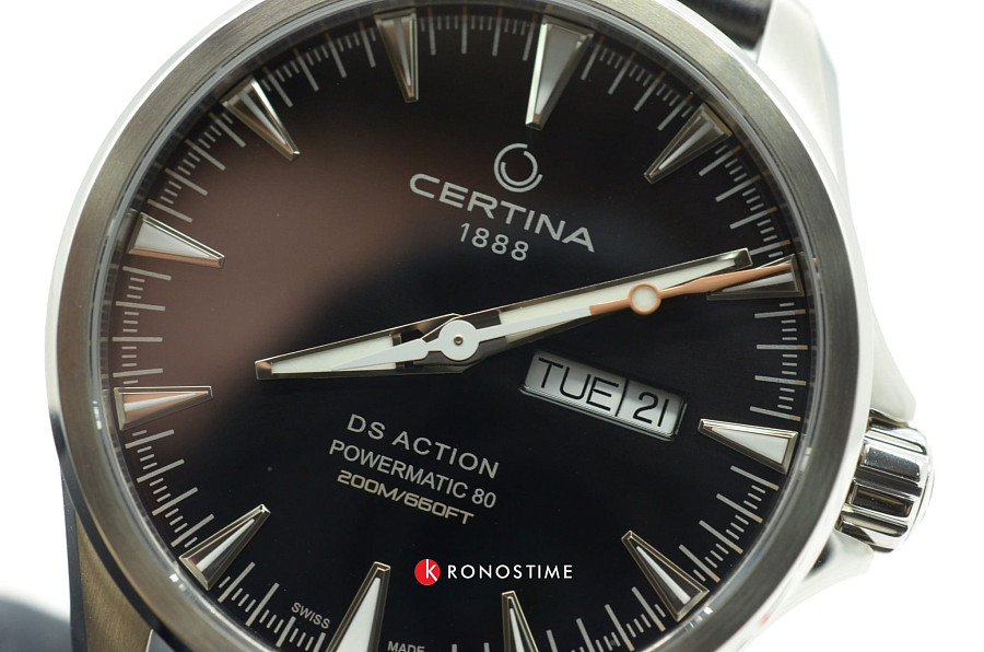 Часы Certina DS Action Day-Date Powermatic 80 C032.430.16.051.00 — сталь металл, Швейцария