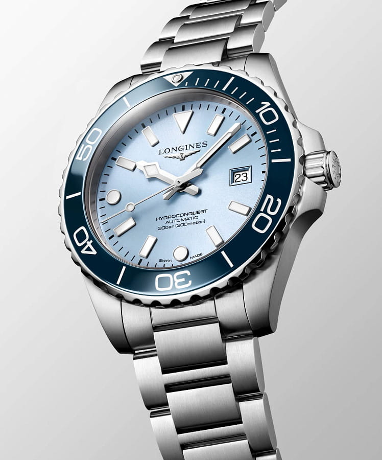 Часы Longines HydroConquest L3.788.4.98.6 — механические, металл сталь