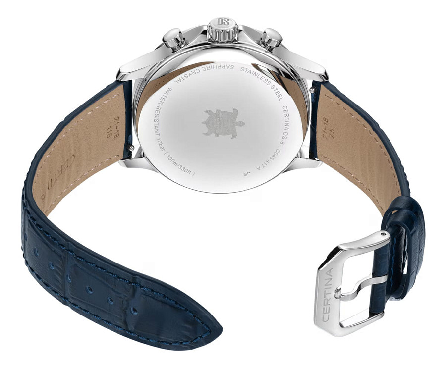 Часы Certina DS-8 Chrono C045.417.16.041.00 — кварцевые, Швейцария, мужские